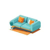 modern sofa vector