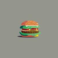 een mooi hoor hamburger vector