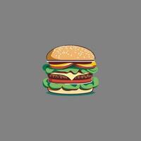 een mooi hoor hamburger vector