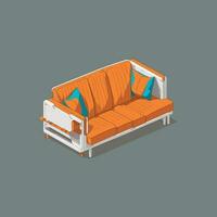 modern sofa vector