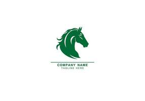 monochroom embleem van paard hoofd logo icoon vector ontwerp Aan wit achtergrond