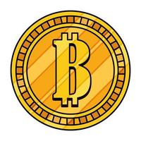 geïsoleerd bitcoin vectorontwerp vector