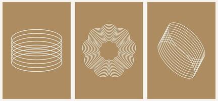 retro futuristische elementen voor ontwerp. verzameling van abstract grafisch meetkundig symbolen en voorwerpen in y2k stijl. Sjablonen voor pompers, spandoeken, stickers, bedrijf kaarten vector
