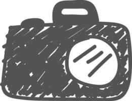 hand- getrokken illustratie van camera. vector