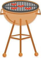 illustratie van barbecue grillen. vector