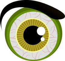 monster oog voor halloween concept. vector