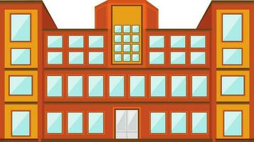 illustratie van school- gebouw. vector