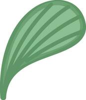 illustratie van een groen blad. vector