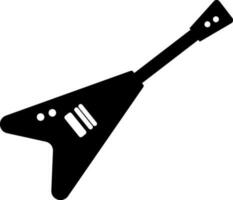 creatief elektrisch gitaar symbool voor muziek. vector