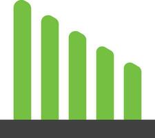 groen kleur van netwerk icoon voor signaal doel. vector