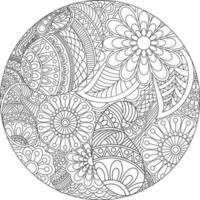 mooi bloem mandala ontwerp. vector