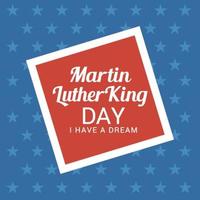 vectorillustratie van een achtergrond voor de dag van martin luther king vector