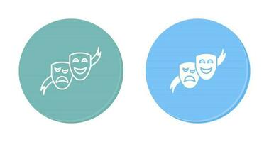 theater maskers vector icoon