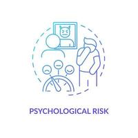 psychologisch risico concept pictogram vector