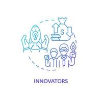 innovators concept pictogram vector