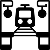 solide icoon voor platformen vector