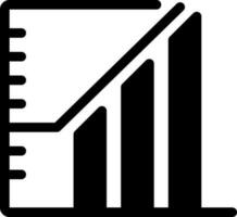 solide icoon voor diagram vector