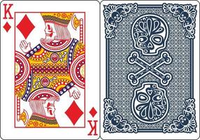 exclusieve skeleton poker speelkaarten vector