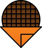 stroopwafel vector icoon ontwerp