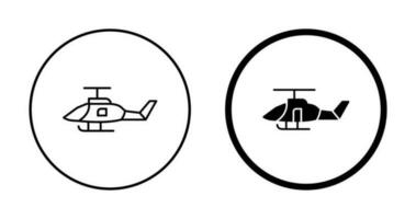 leger helikopter vector icoon