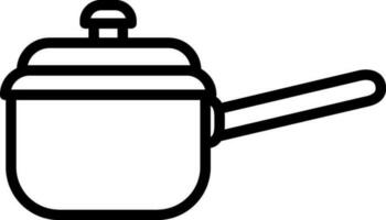lijn kunst illustratie van druk kookplaat icoon. vector