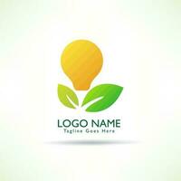 creatief logo groen blad vector