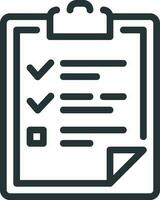 checklist klembord vector
