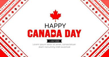 gelukkig Canada dag achtergrond of banier ontwerp sjabloon gevierd in 1 juli. Canada onafhankelijkheid dag achtergrond. vector