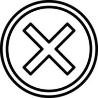 kruis vector icoon ontwerp