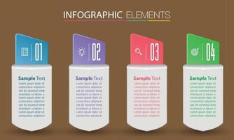 moderne tekstvak sjabloon banner infographics vector