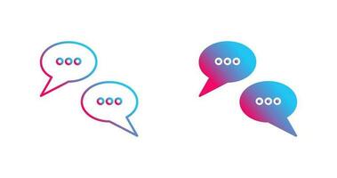 gesprek bubbels vector icoon