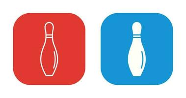 bowling pin vector icon