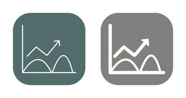 neiging in diagram vector icoon