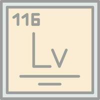 livermorium vector icoon ontwerp