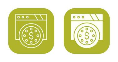 dollar munt vector pictogram