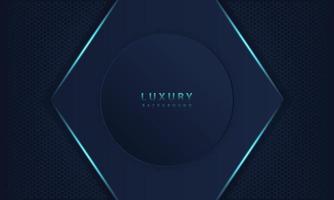 abstracte donkerblauwe frame luxe ontwerp concept innovatie achtergrond vector