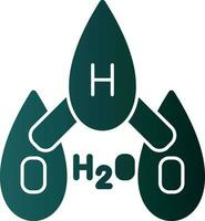 h2o vector icoon ontwerp