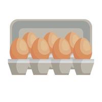 eieren cartoon ontbijt product icoon vector