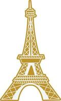 Eiffeltoren in Parijs. vector