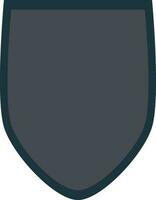 geïsoleerd blanco schild insigne in grijs kleur. vector