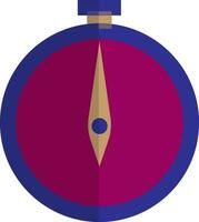 sport chronometer in roze en blauw kleur. vector