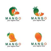 mango fruit logo vectorillustratie vector