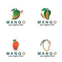 mango fruit logo vectorillustratie vector