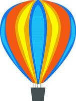 illustratie van kleurrijk heet lucht ballon. vector