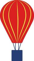 illustratie van rood kleur parachute icoon. vector