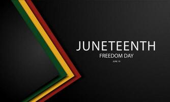 gelukkig juneteenth juni 19 vrijheid dag achtergrond vector illustratie