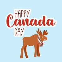 Canada dag vector illustratie. gelukkig Canada dag. vector. uniek typografie groet kaart, decoratie. banier Canada dag eerste 1e juli vakantie icoon symbool logos