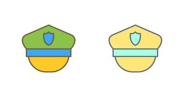 Politie hoed vector icoon