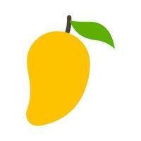 mango fruit geïsoleerd vlak vector illustratie