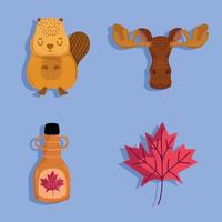 Canada cartoon pictogrammen vector